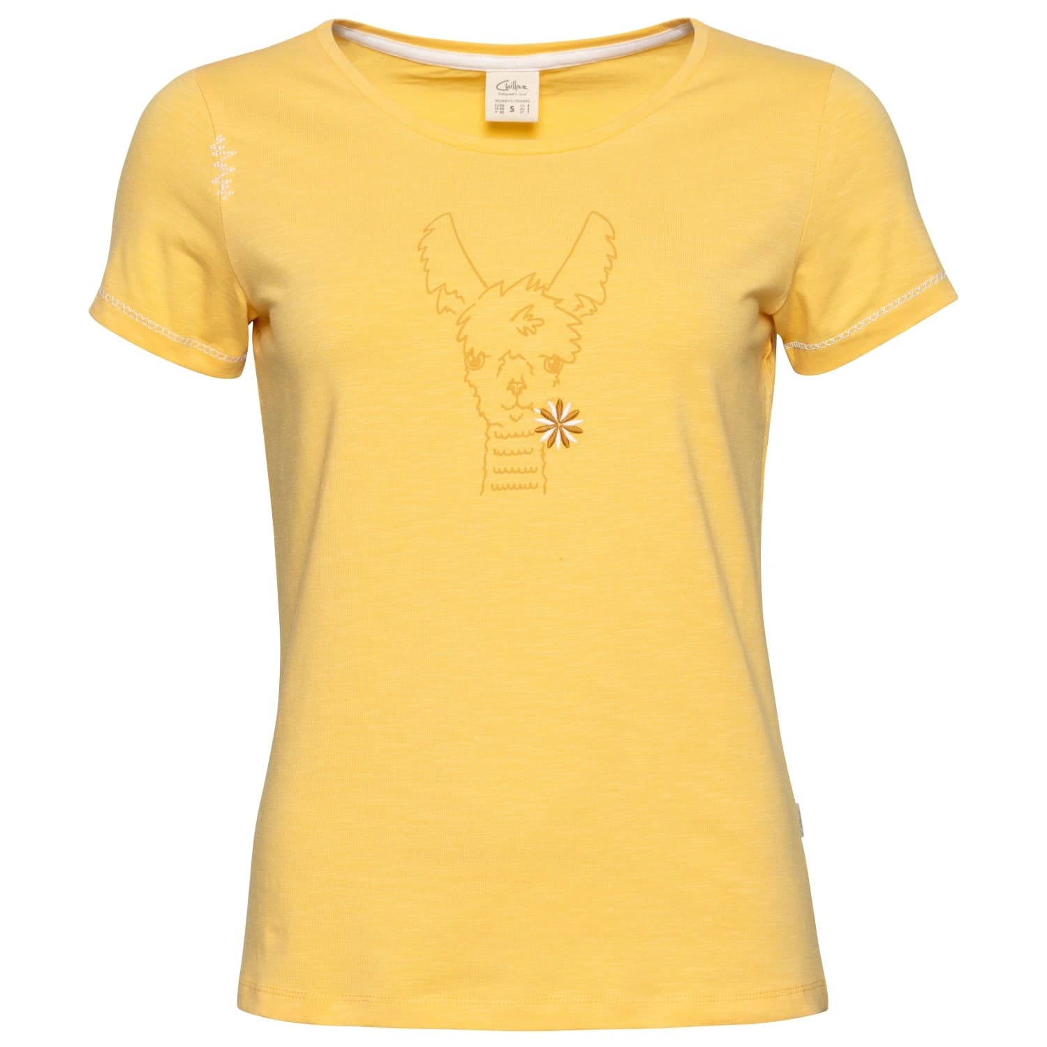 Дамска тениска Chillaz Women's Gandia Happy Alpaca T-Shirt - Yellow
