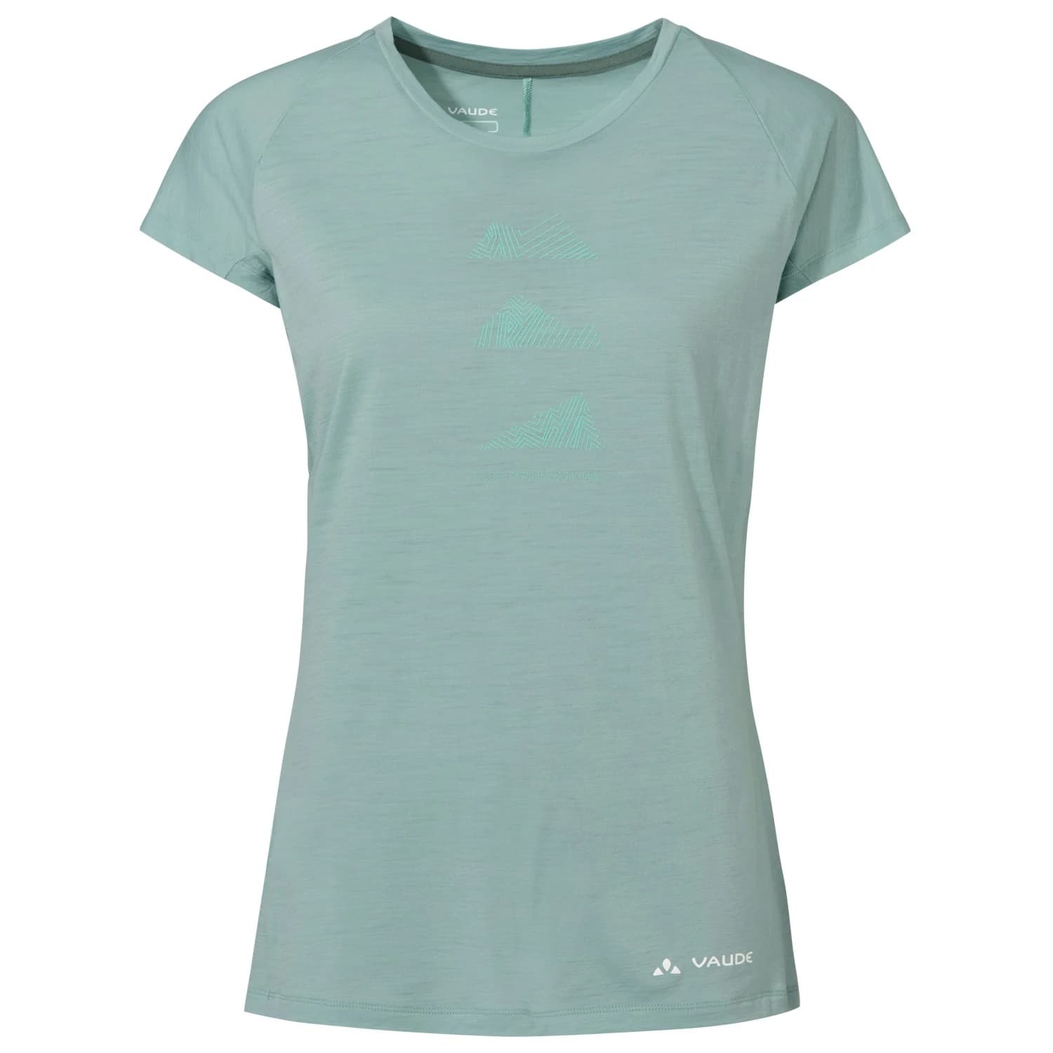 Дамска мериносова блуза Vaude Women's Tekoa Wool Merino shirt - Dusty Fern Uni