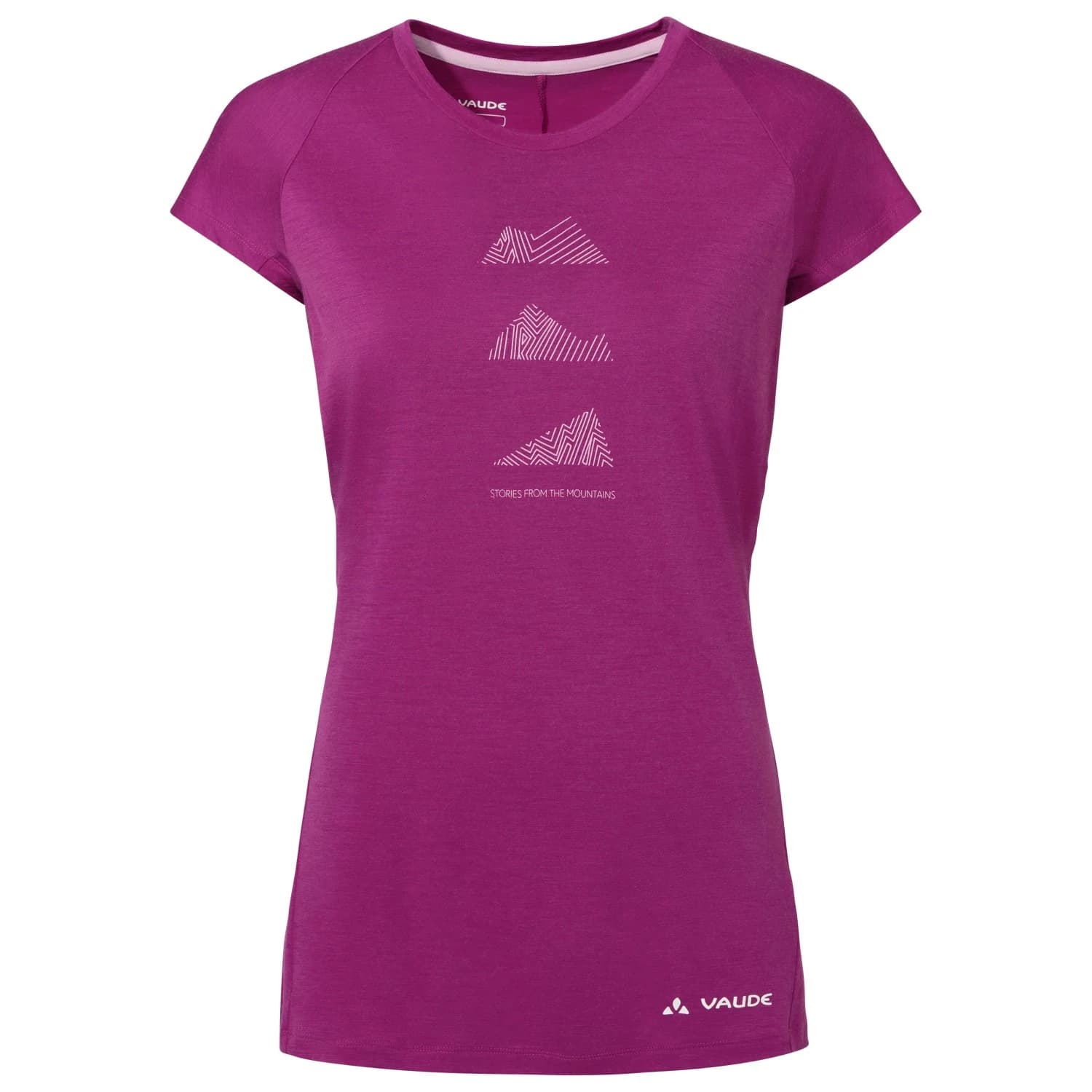 Дамска мериносова блуза Vaude Women's Tekoa Wool Merino shirt - Pink Orchid