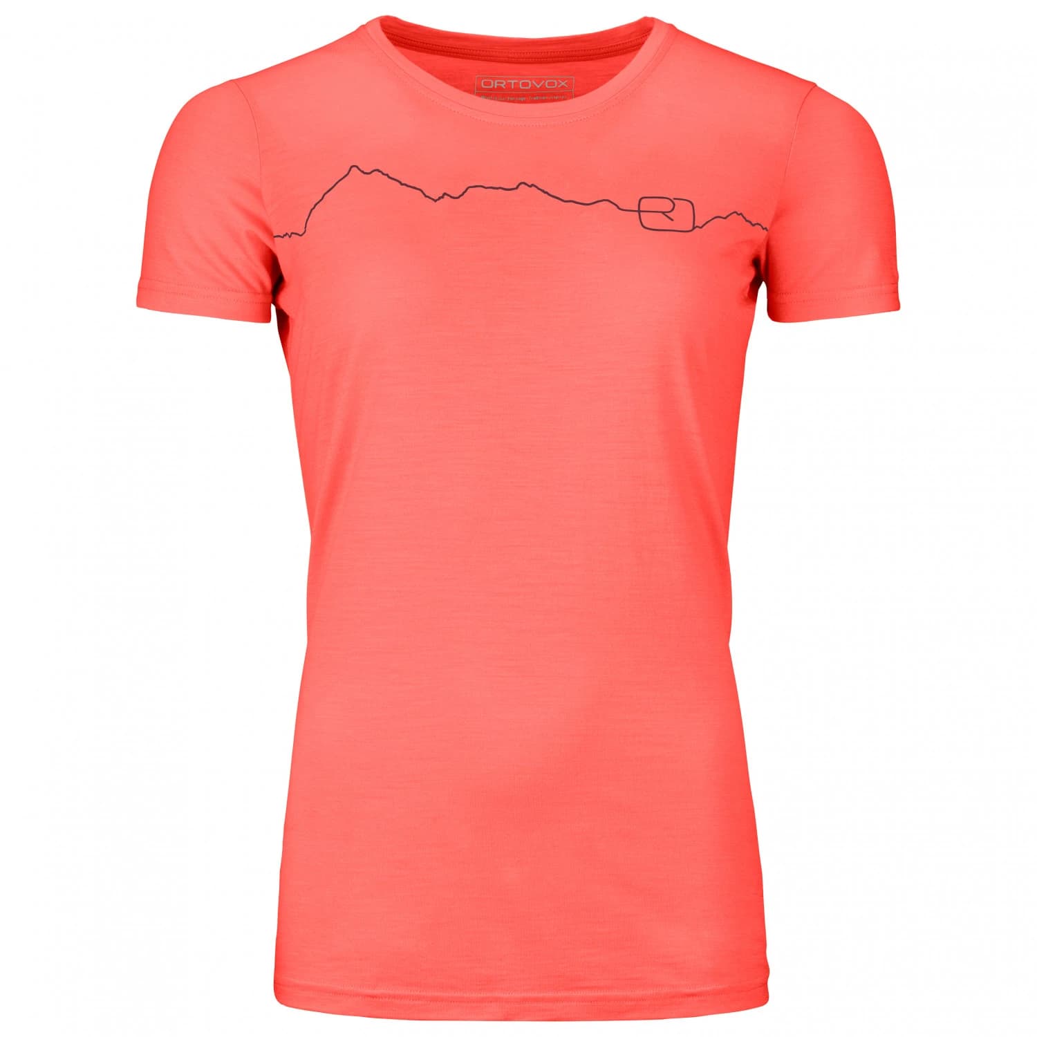 Дамска мериносова блуза Ortovox Women's 150 Cool Mountain Merino shirt - Coral