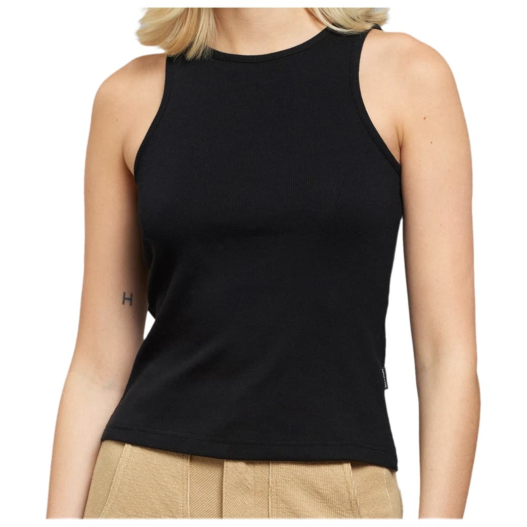Дамски топ DEDICATED Women's Rib Top Valdermarsvik Top - Black