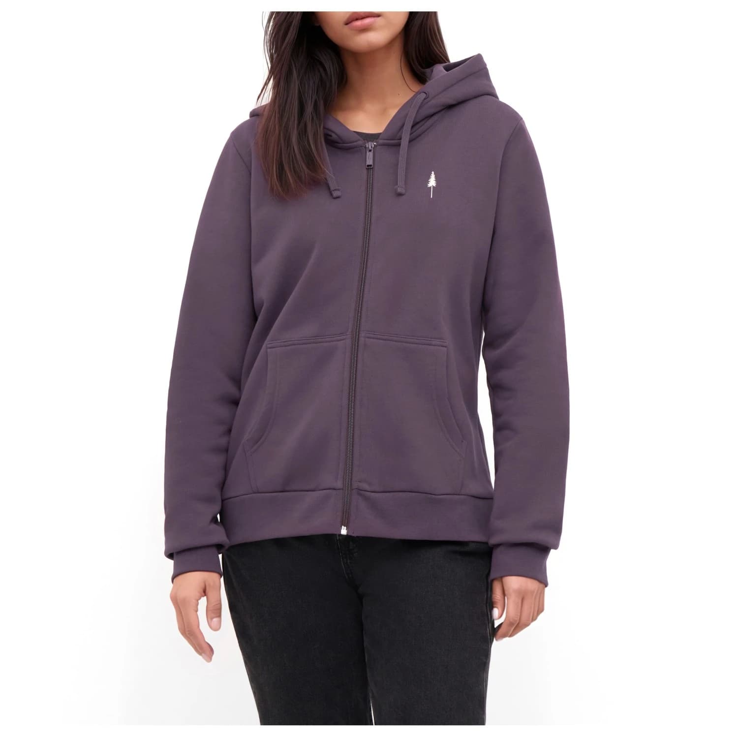 Дамски суичър NIKIN Women's Treehoodie Zip Hoodie - Deep Purple
