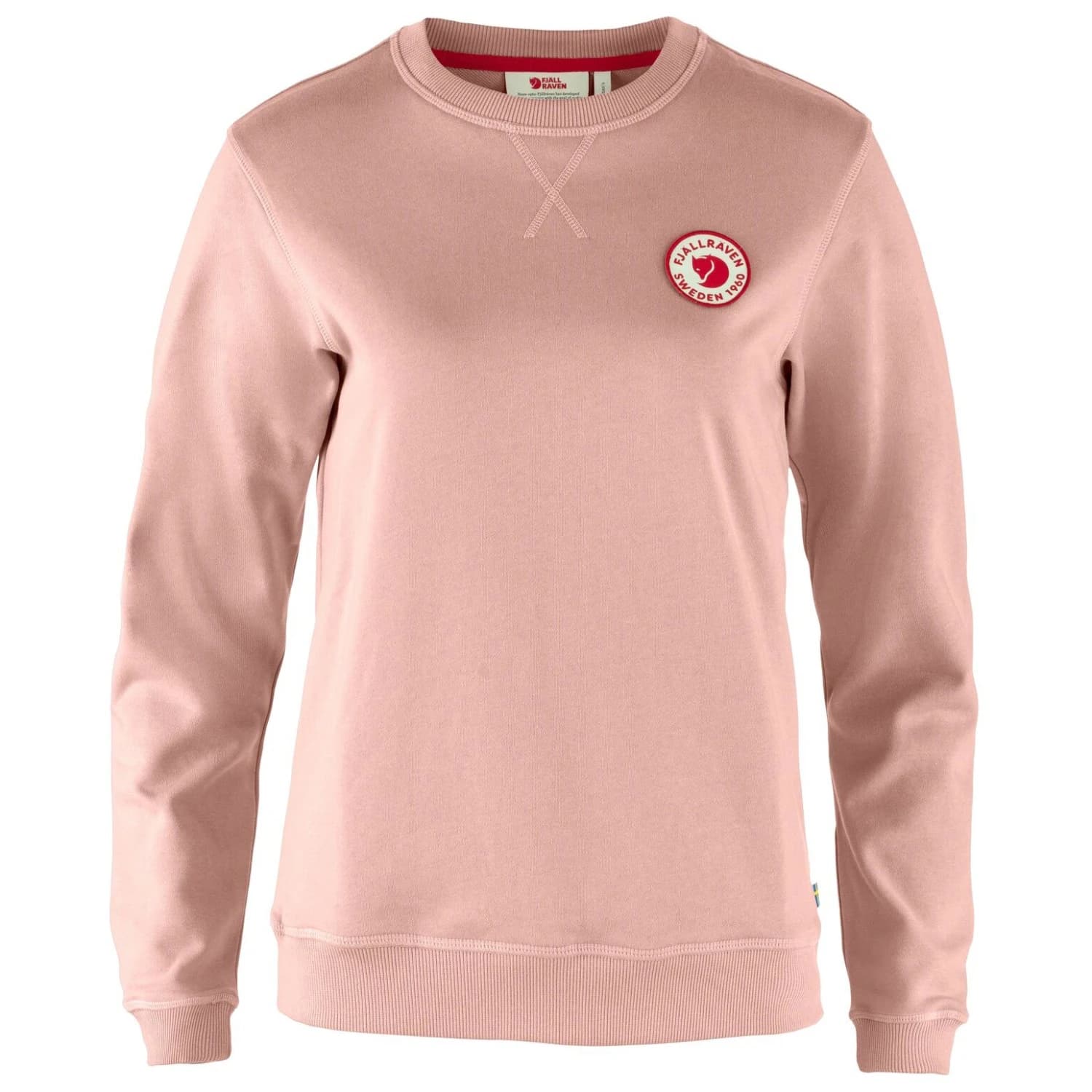 Дамски пуловер Fjällräven Women's 1960 Logo Badge Sweater Jumper - Chalk Rose