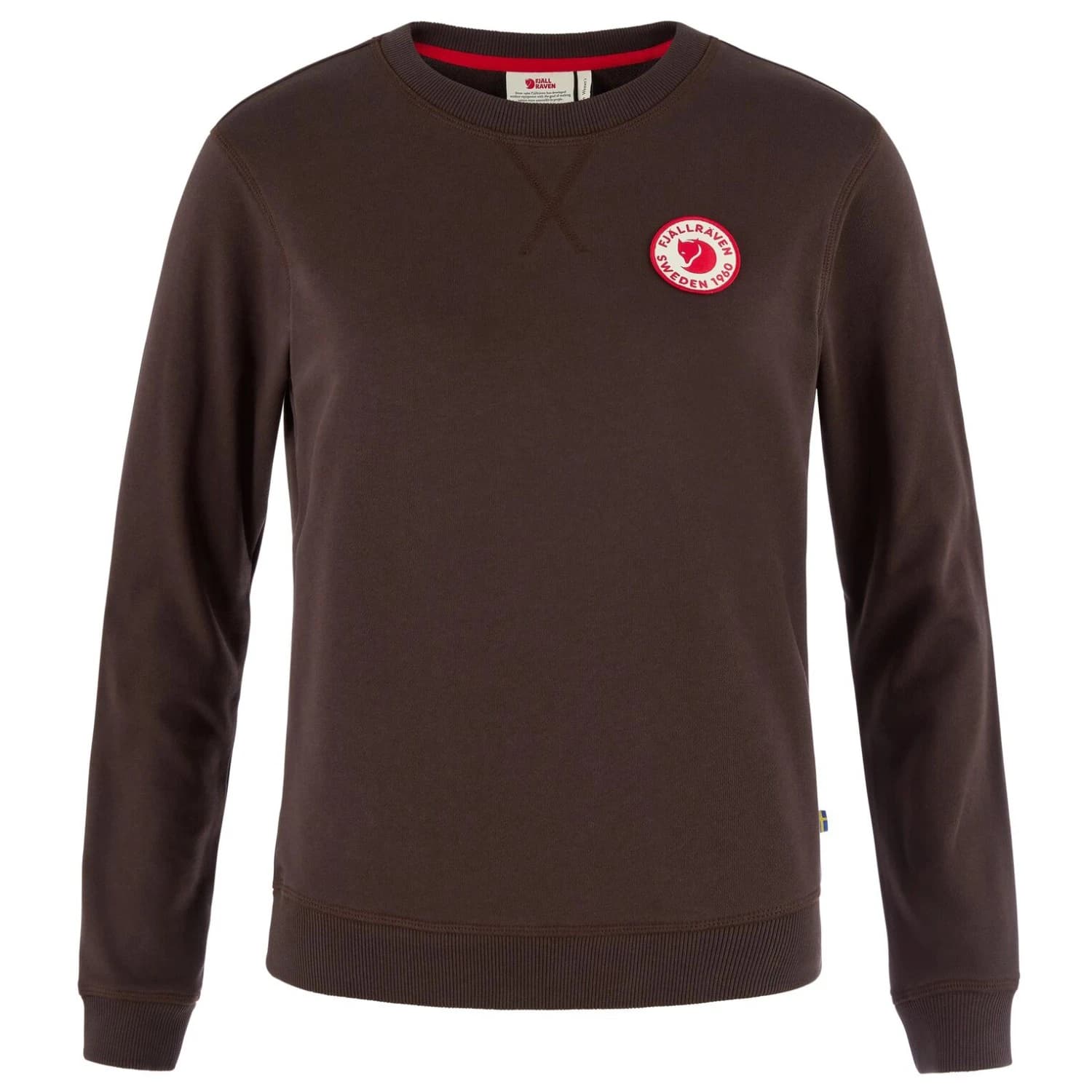 Дамски пуловер Fjällräven Women's 1960 Logo Badge Sweater Jumper - Black Oak
