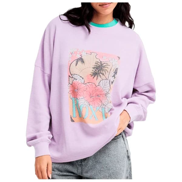 Дамски пуловер Roxy Women's Eastside Midweight Jumper - Crocus Petal