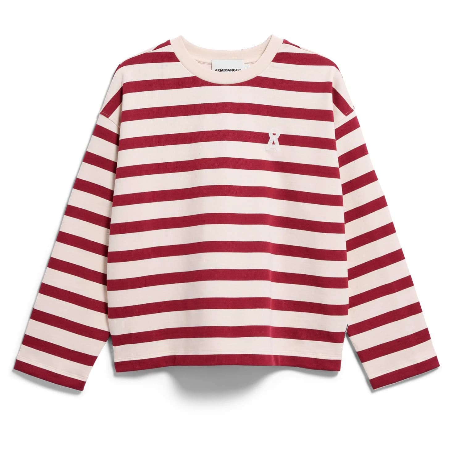 Дамски пуловер ARMEDANGELS Women's Frankaa Maarlen Bold Jumper - Undyed / Velvet Red