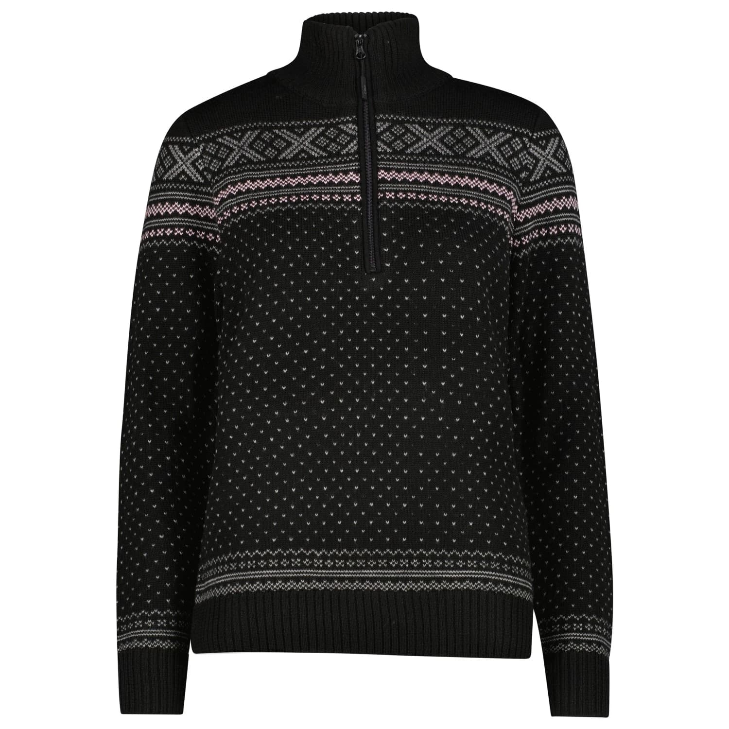Дамски пуловер CMP Women's Sweat Knitted Yarn 7H76505 Jumper - Nero