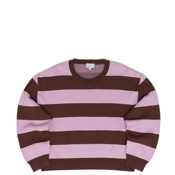 Пуловер Mazine Women's Striped Jacquard Knit Jumper - Deep Mahogany / Orchid