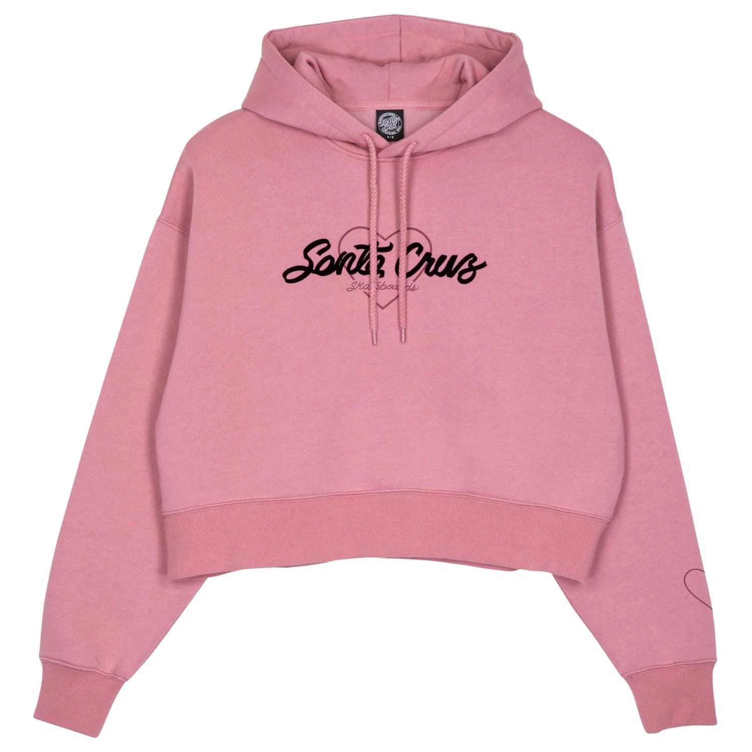 Дамски пуловер Santa Cruz Women's Love Script Front Hood Jumper - Universal Pink