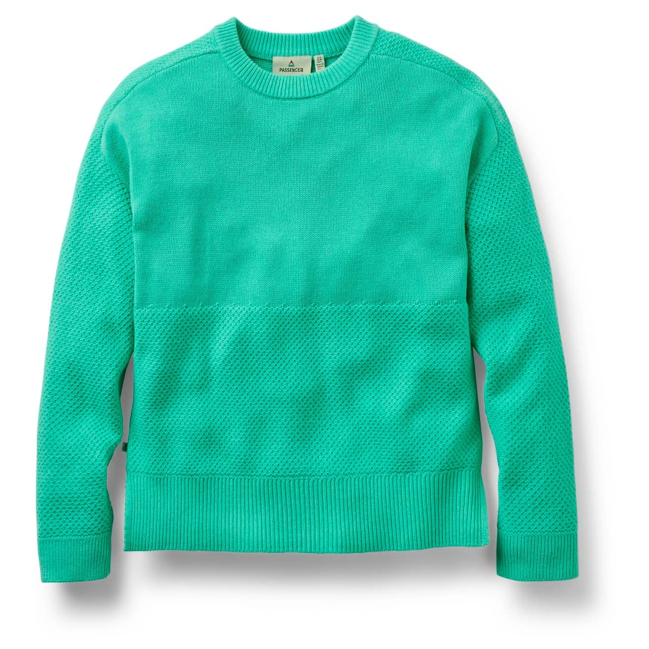 Дамски пуловер Passenger Women's Cove 2.0 Organic Cotton Knitted Jumper - Aquamarine