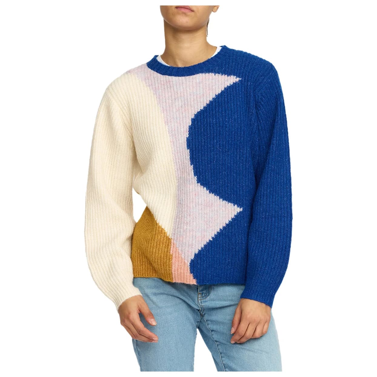Дамски пуловер Selfhood Women's Knit Sweater Jumper - Blue