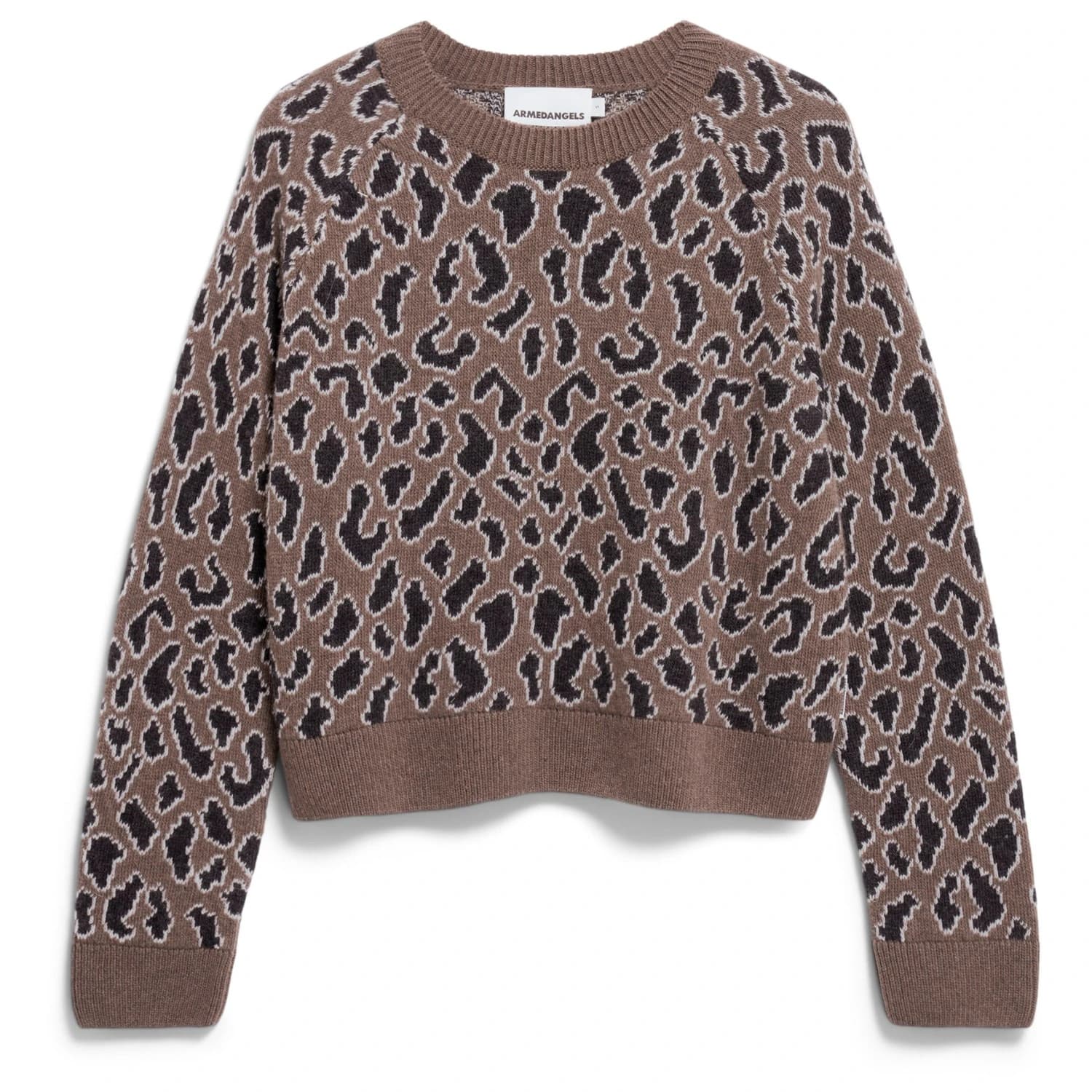 Дамски пуловер ARMEDANGELS Women's Diliriaa Leopaa Jumper - Walnut Cream