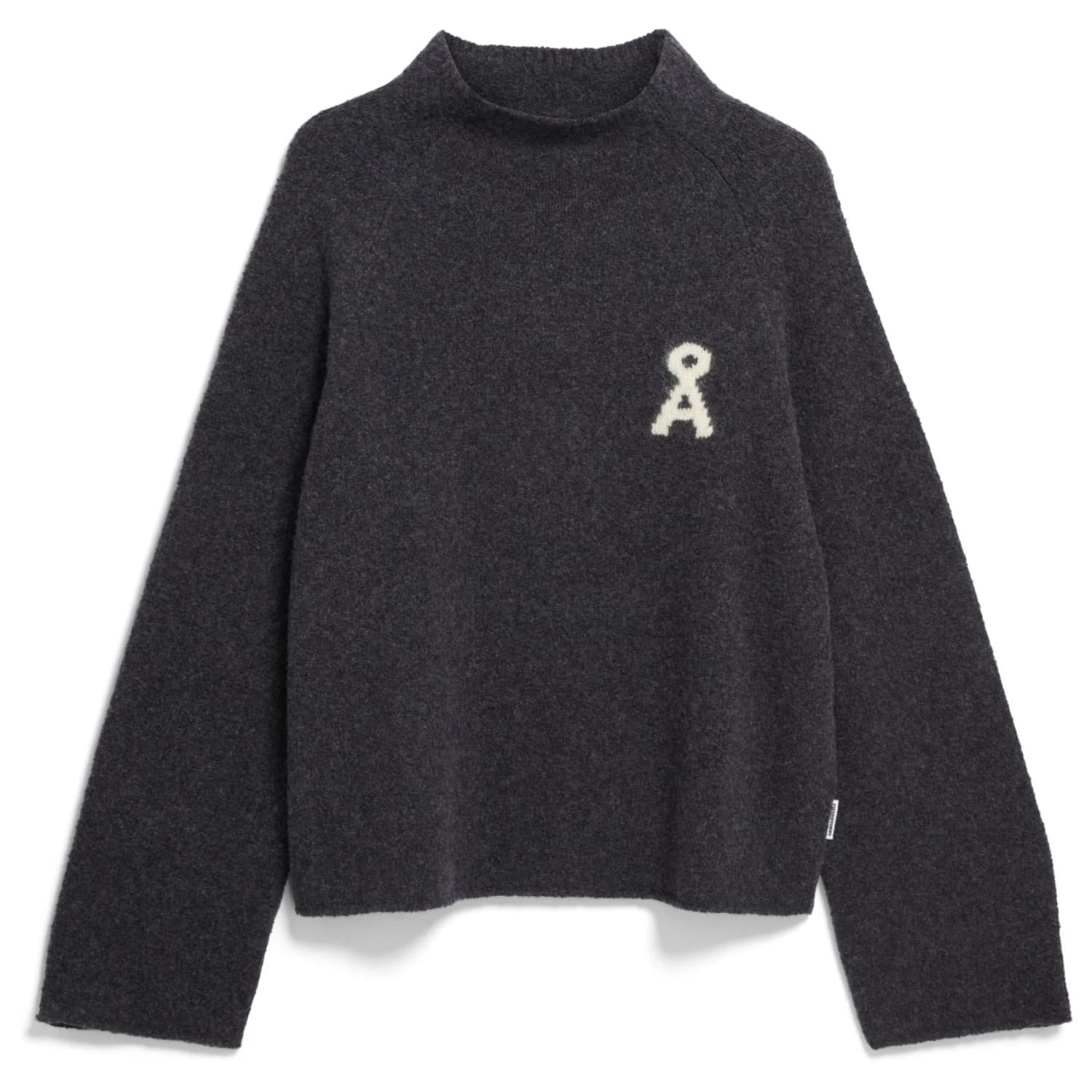 Дамски пуловер ARMEDANGELS Women's Iconic A Monalaa Bouclé Jumper - Steel Melange / Oatmilk