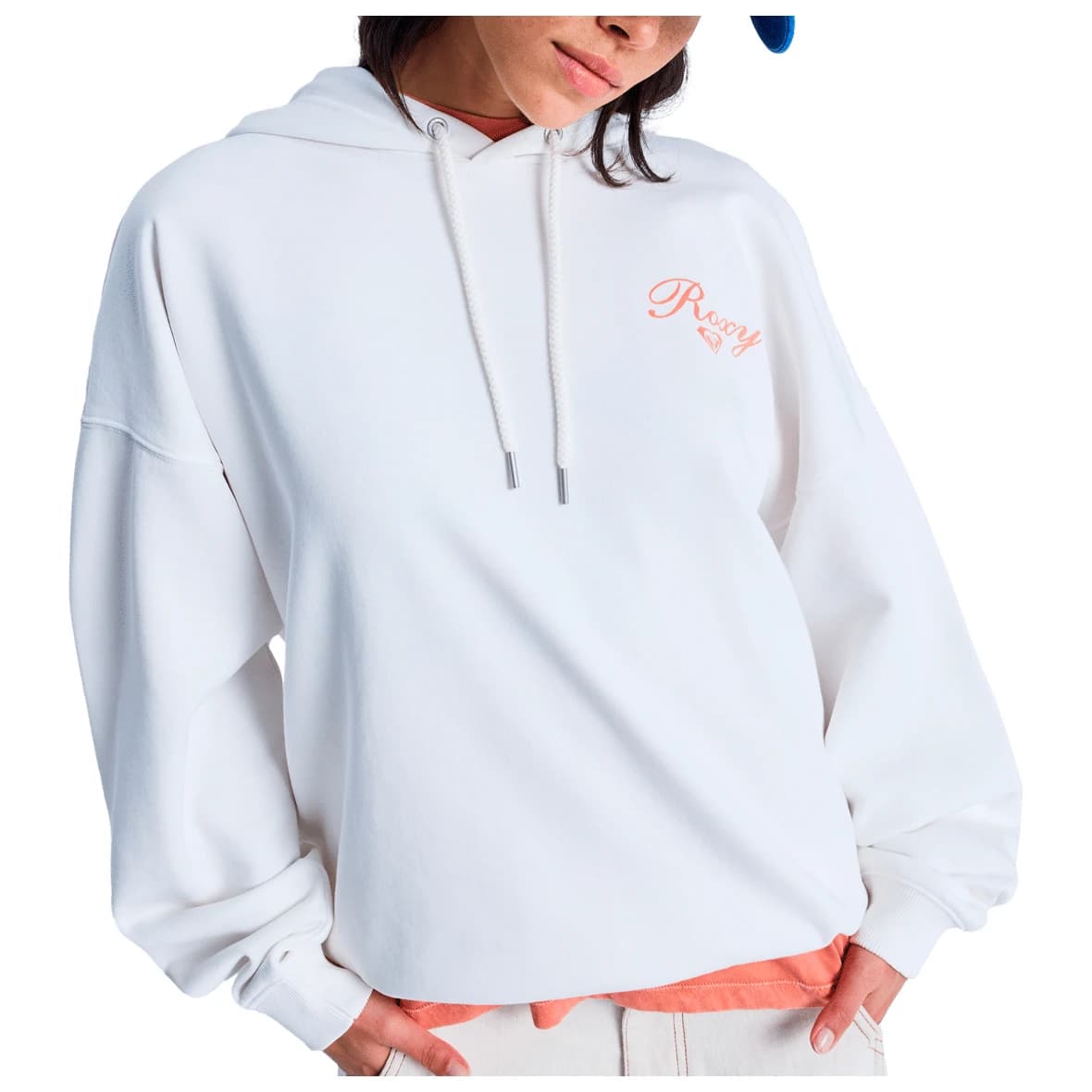 Дамски суичър Roxy Women's Lineup Oversized Hoodie - Coconut Milk