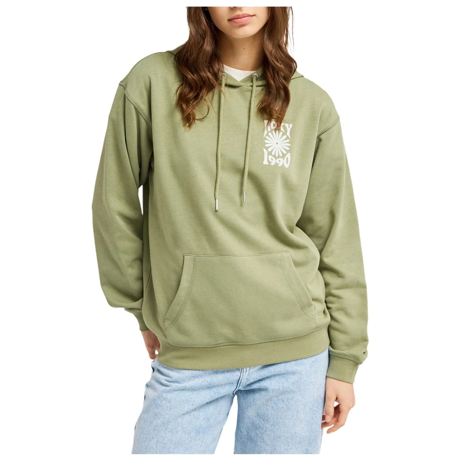 Дамски суичър Roxy Women's Surf Stoked Hoodie Terry Vintage Hoodie - Oil Green