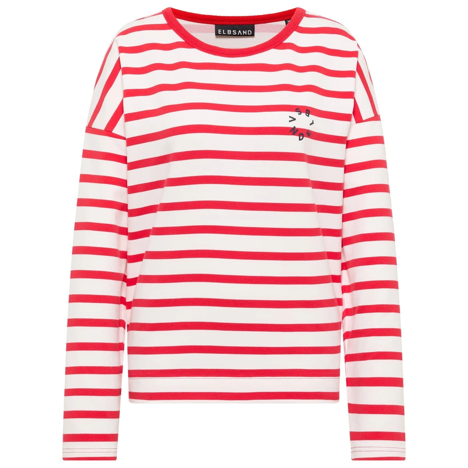 Дамски пуловер Elbsand Women's Elva Jumper - Cloud White / Barberry
