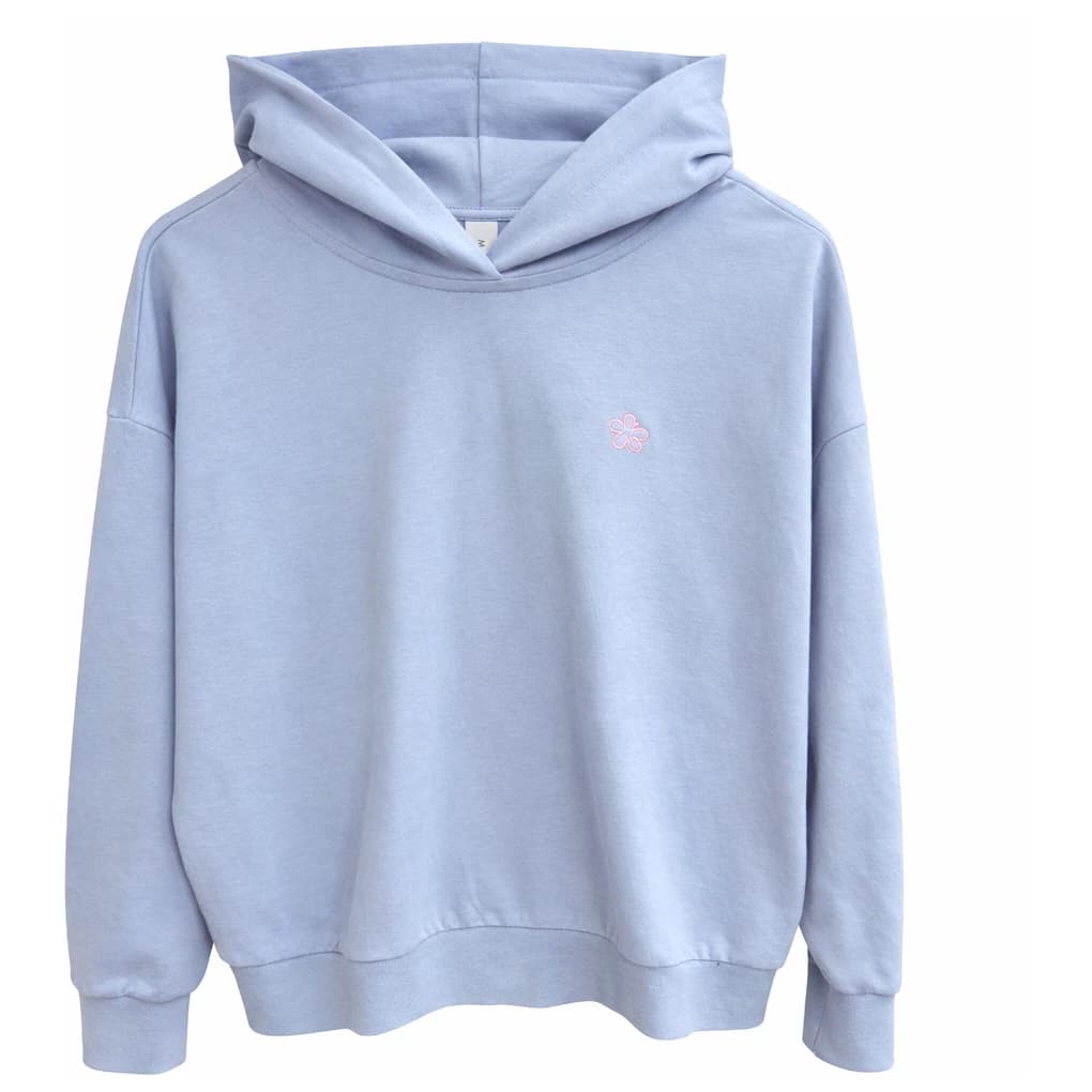 Дамски суичър Mazine Women's Back Print Flowers Hoodie - Cloud Blue