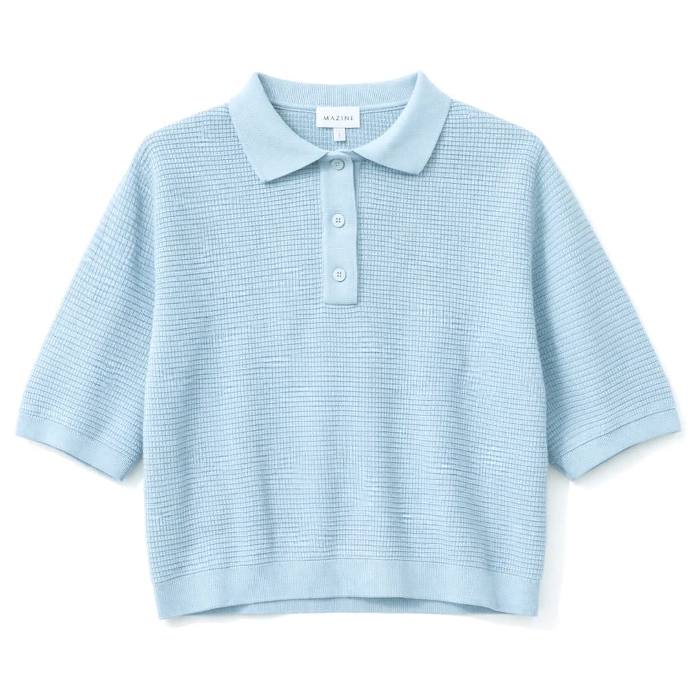 Дамски пуловер Mazine Women's Knit Polo Jumper - Dream Blue