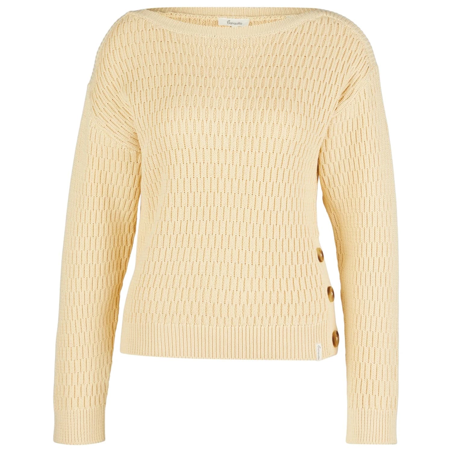 Дамски пуловер Tranquillo Women's Jaquard-Pullover Jumper - Vanilla