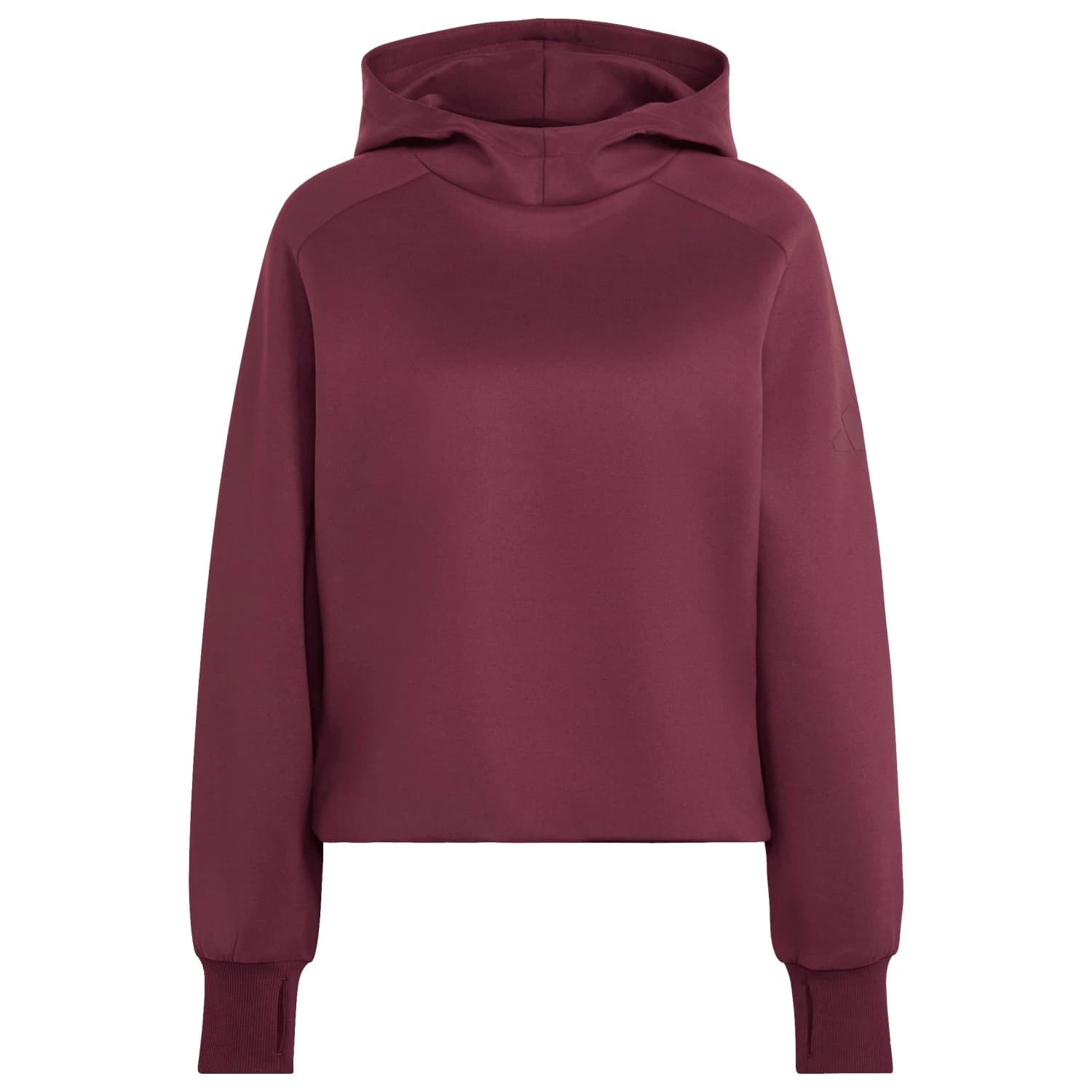 Суичър adidas Women's Soft Lux Winter Knit Hoodie - Maroon