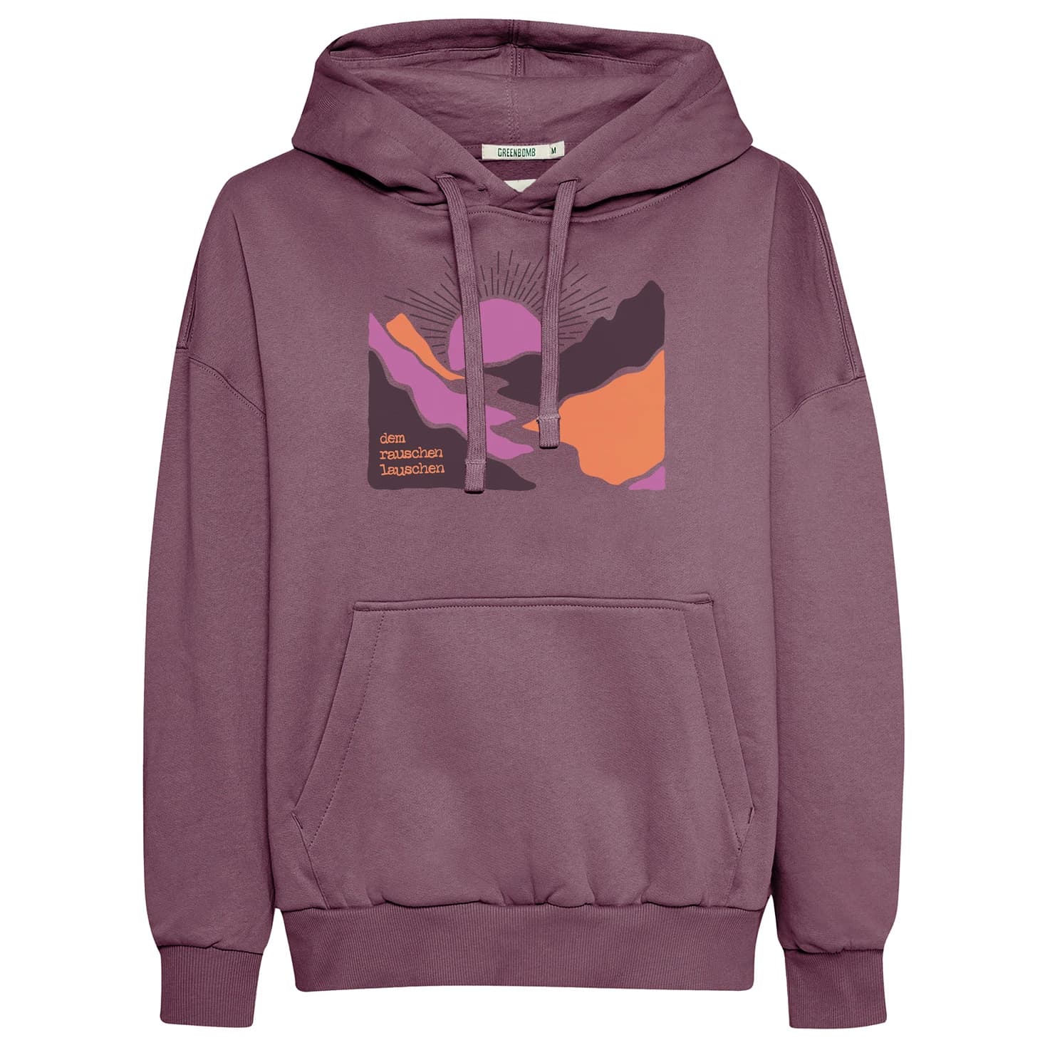 Дамски суичър GreenBomb River Sundown Mello Hoodie - Moorberry