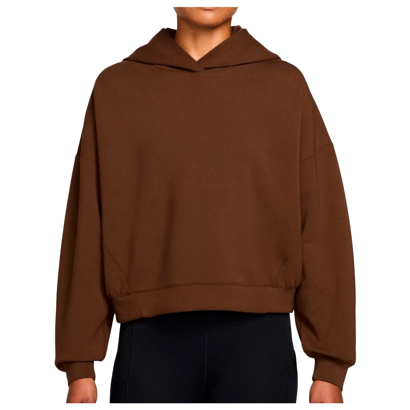 Дамски суичър Nike Women's 24.7 Pullover Hoodie - Cacao Wow / Black / Mosswood Brown