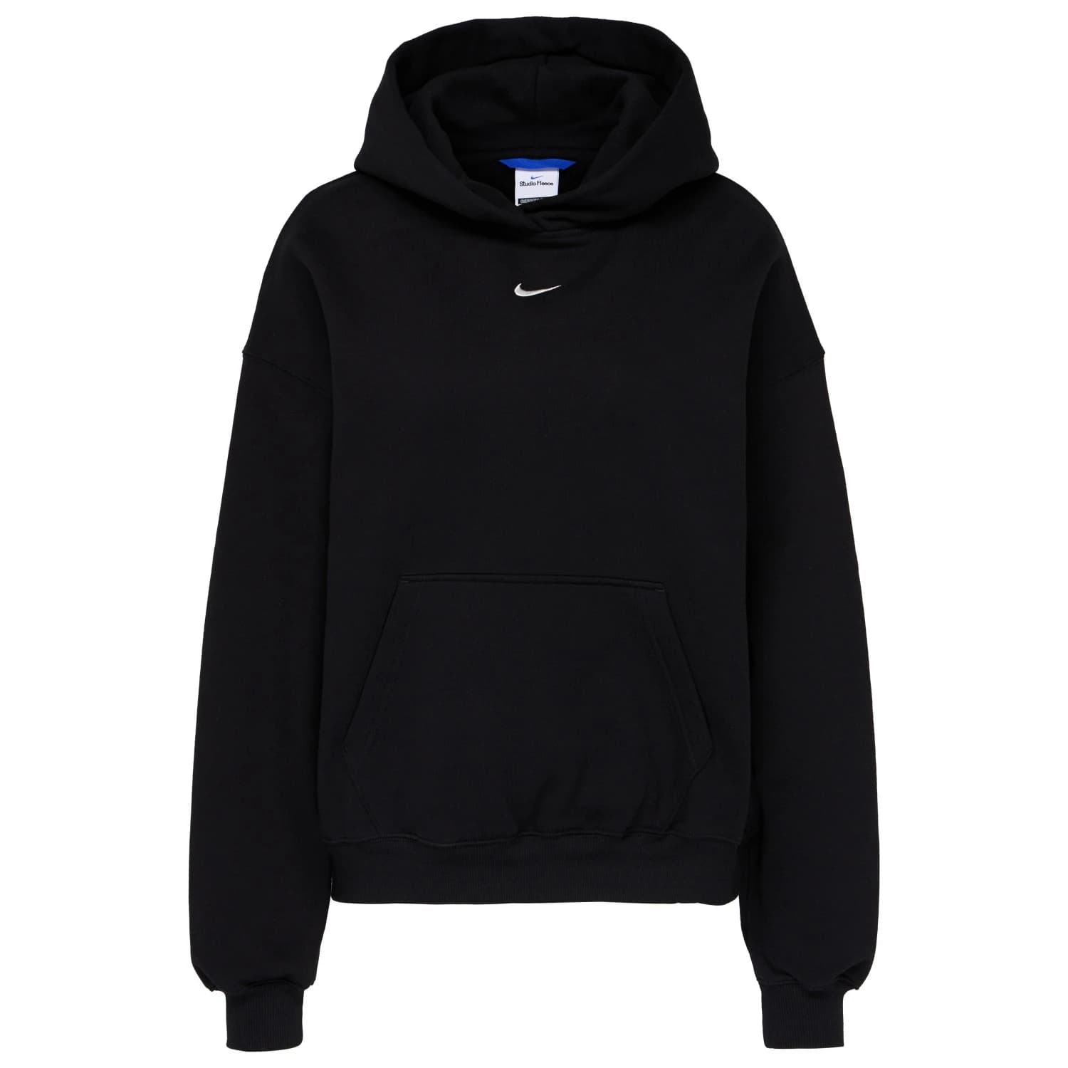 Дамски пуловер Nike Women's Studio Fleece MW Oversize Pullover Hoody Jumper - Total Black / Sail