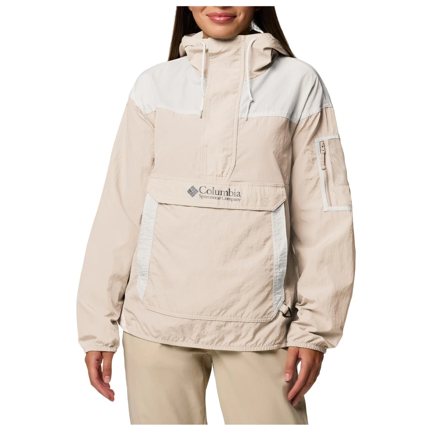 Дамско ветрозащитно яке Columbia Women's Challenger II Windbreaker Windproof jacket - Dark Stone / White
