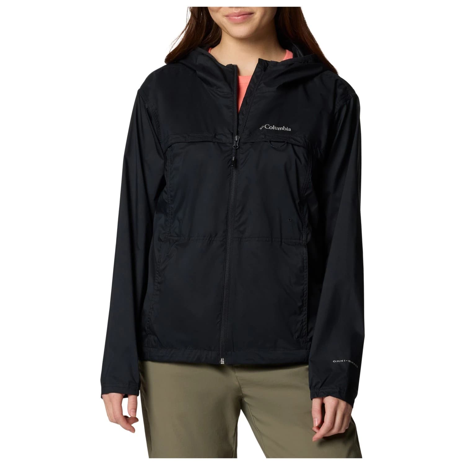 Дамско ветрозащитно яке Columbia Women's Crested Canyon Windbreaker Windproof jacket - Black