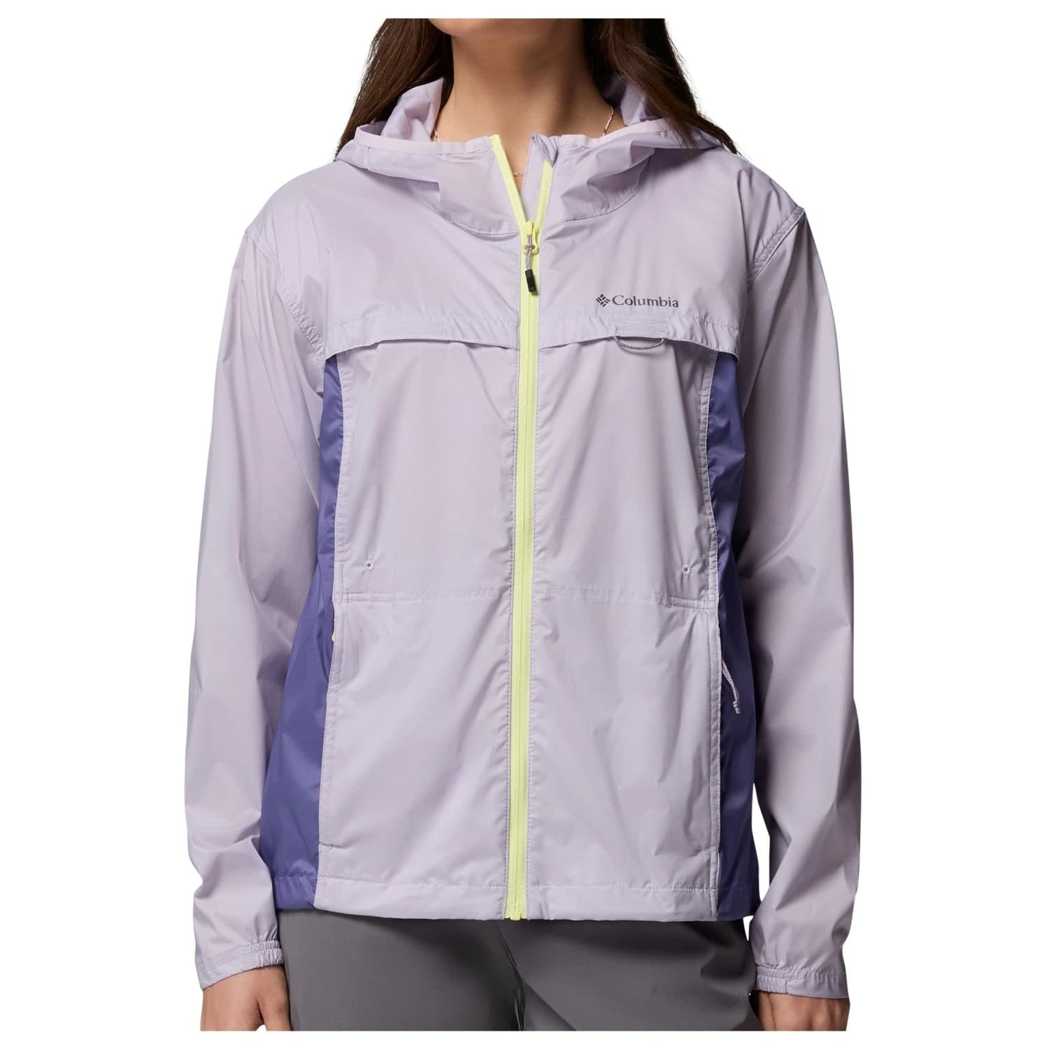 Дамско ветрозащитно яке Columbia Women's Crested Canyon Windbreaker Windproof jacket - Lavender Pearl / Stormwatch