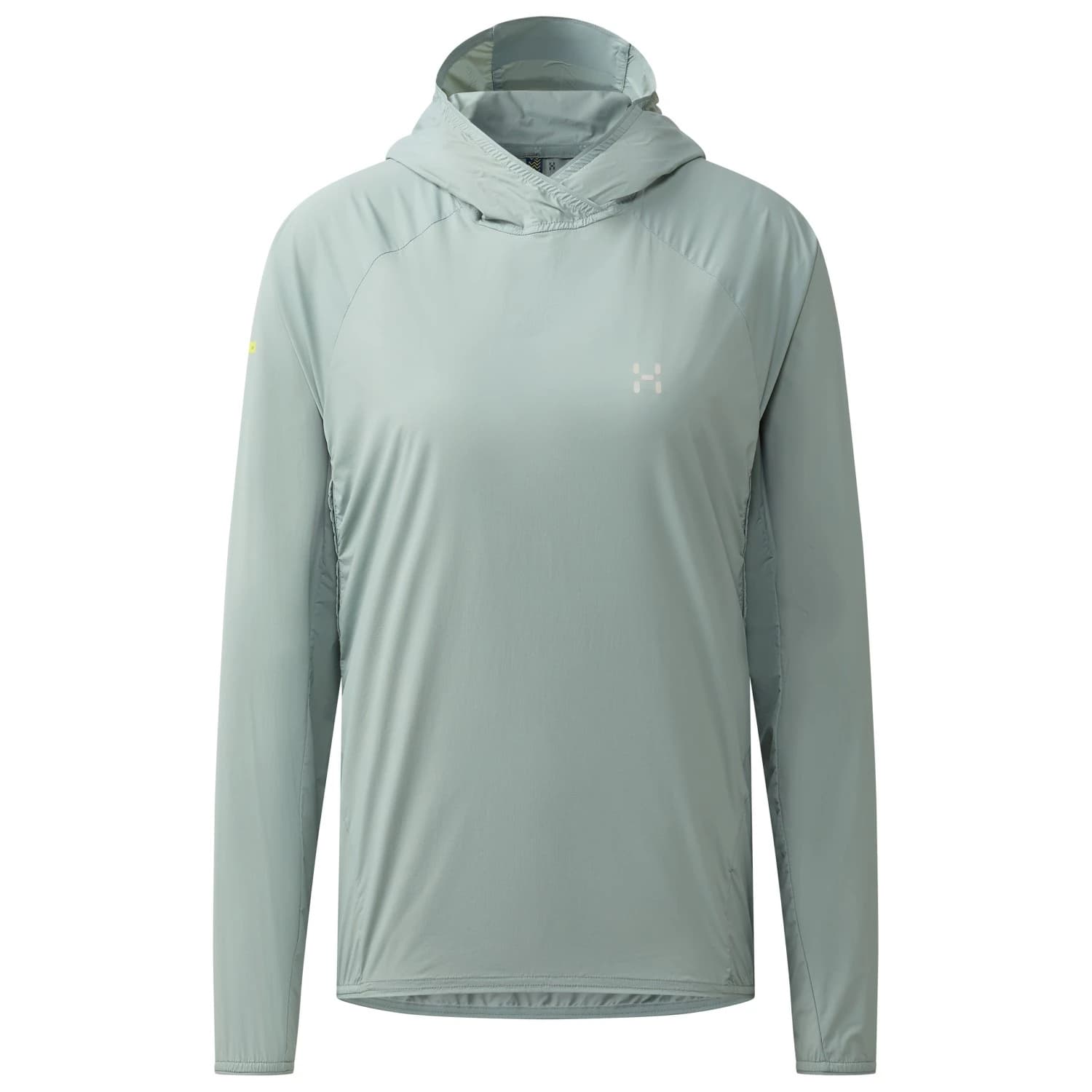 Дамско ветрозащитно яке Haglöfs Women's L.I.M Sunpack Hoodie Windproof jacket - Dew Green