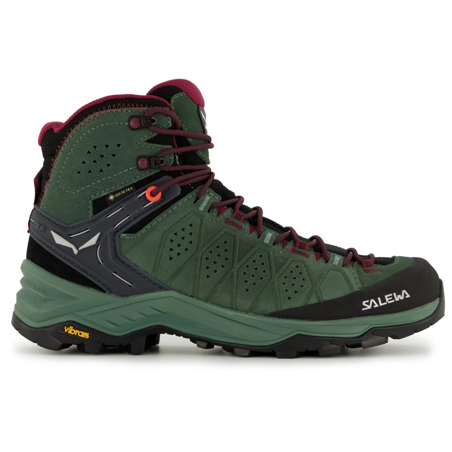 Дамски туристически обувки Salewa Women's Alp Trainer 2 Mid GTX Walking boots - Duck Green / Rhododendon