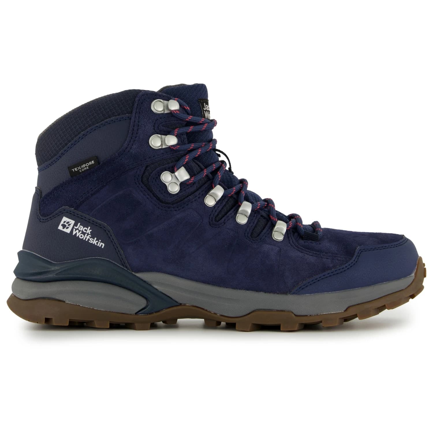 Дамски туристически обувки Jack Wolfskin Women's Refugio Texapore Mid Walking boots - Dark Blue / Grey