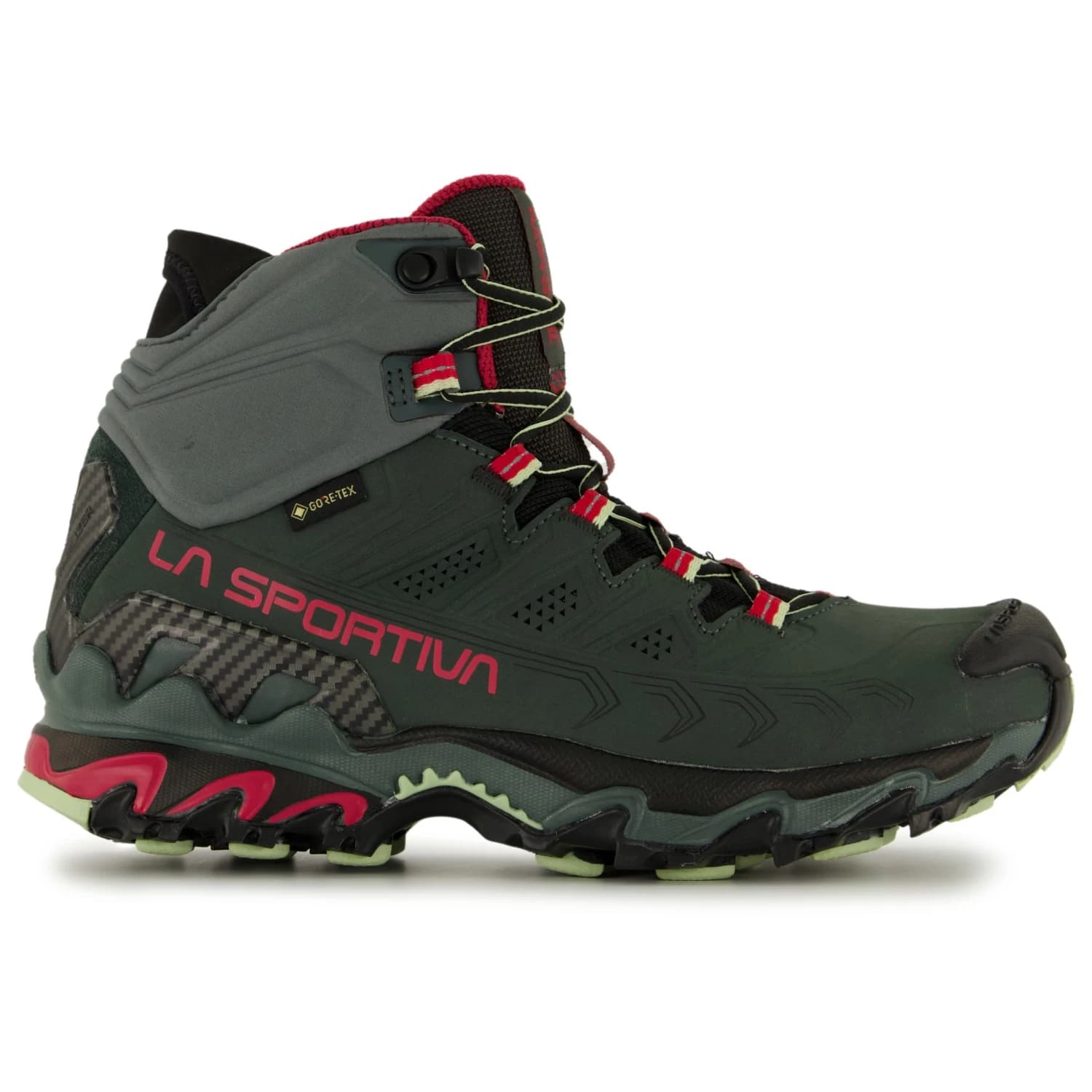 Дамски туристически обувки La sportiva Women's Ultra Raptor II Mid Leather Wide GTX Walking boots - Charcoal / Cerise