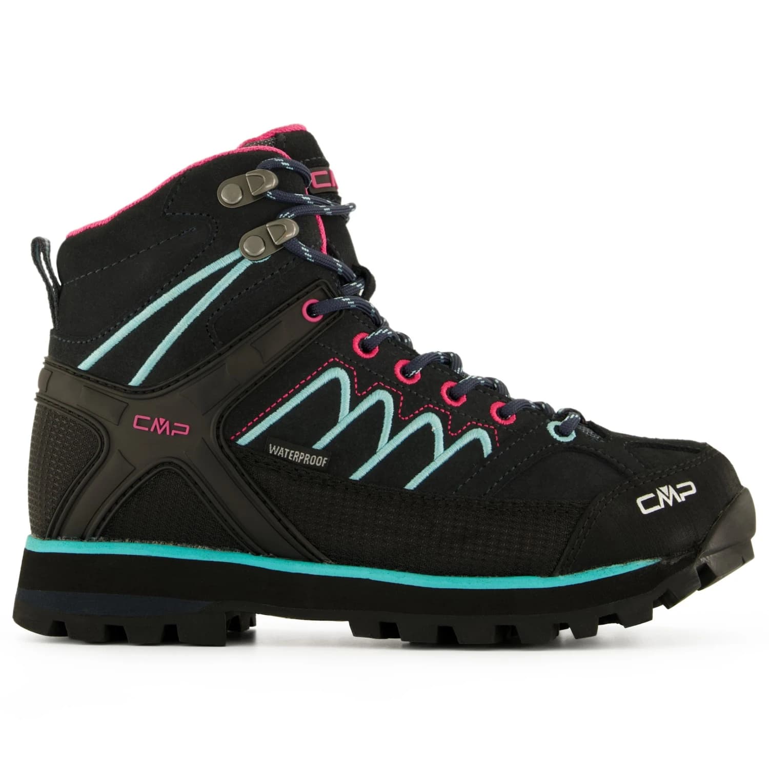 Дамски туристически обувки CMP Women's Moon Mid Trekking Shoe Waterproof Walking boots - Antracite / Acqua
