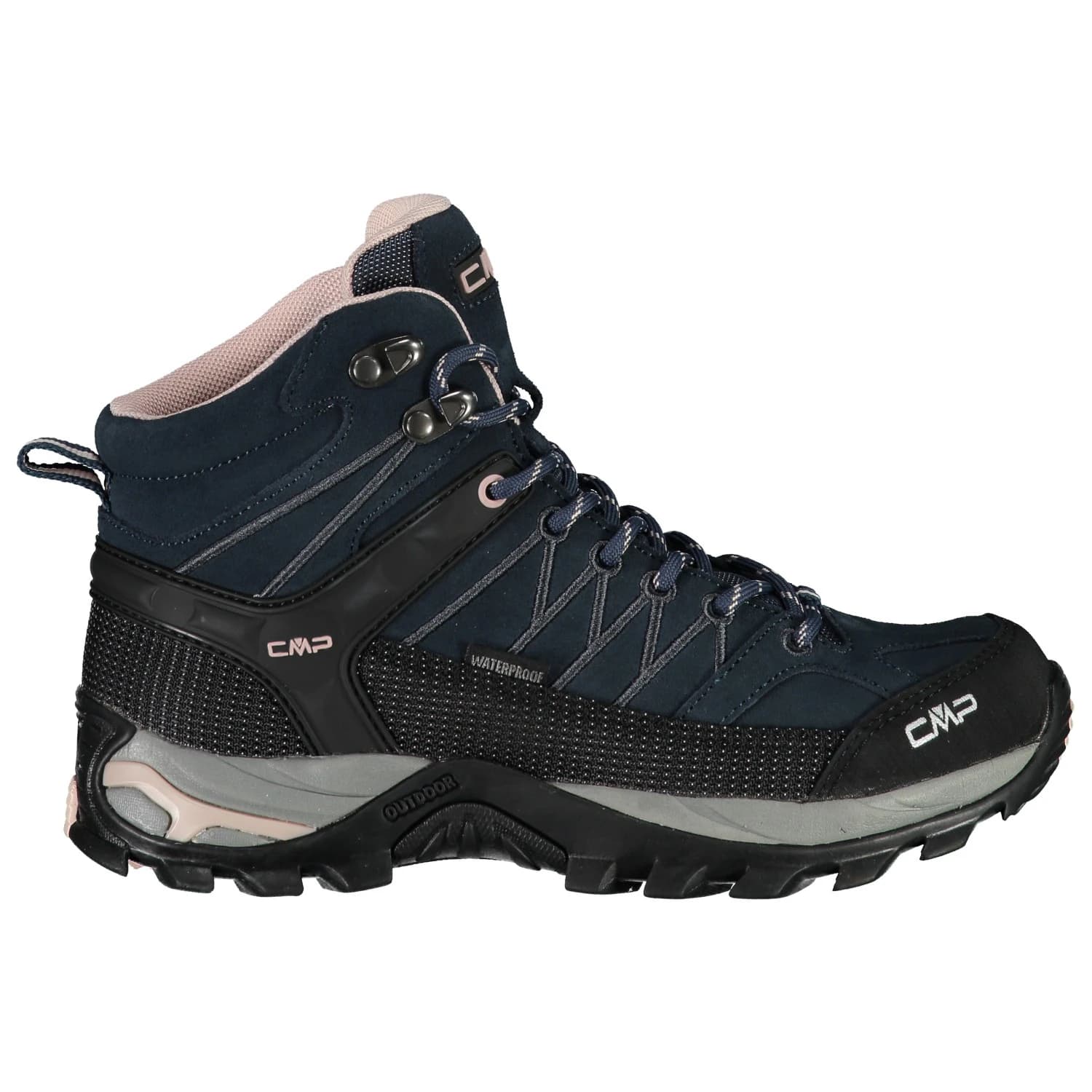 Дамски туристически обувки Cmp Women's Rigel Mid Trekking Shoes Waterproof Walking boots - Asphalt / Antracite / Rose