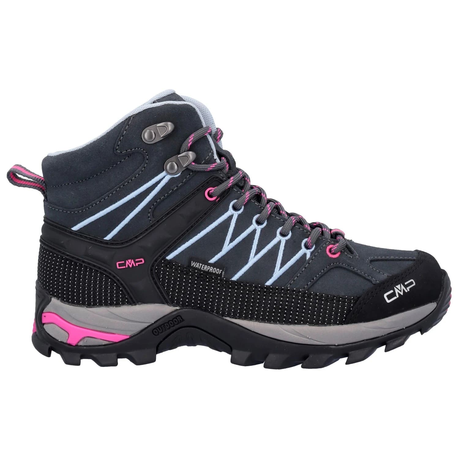 Дамски туристически обувки CMP Women's Rigel Mid Trekking Shoes Waterproof Walking boots - Titanio / Skyway