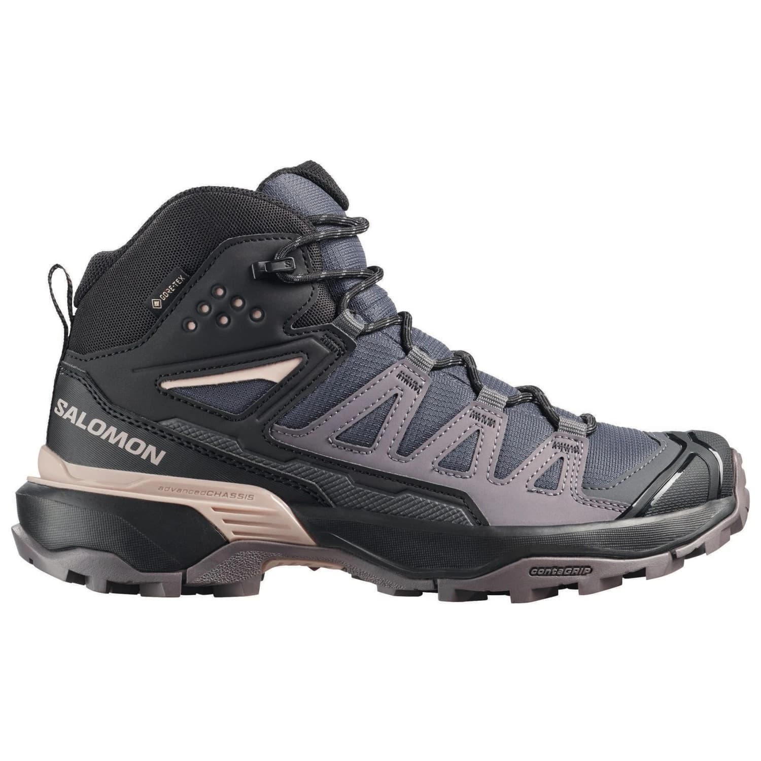Дамски туристически обувки Salomon Women's X Ultra 360 Mid GTX Walking boots - Nine Iron / Excalibur / Shadow Gray