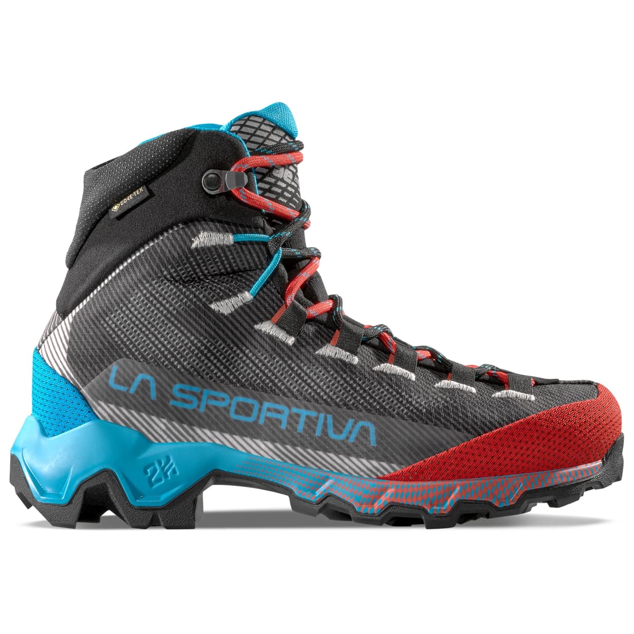 Дамски туристически обувки La Sportiva Women's Aequilibrium Hike GTX Walking boots - Carbon / Malibu Blue