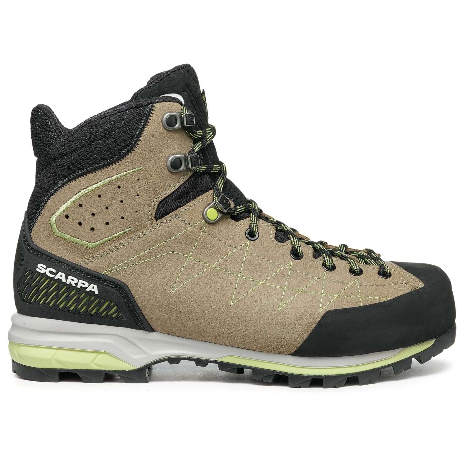 Дамски туристически обувки Scarpa Women's Zodiac TRK GTX Walking boots - Peyote / Celery Green