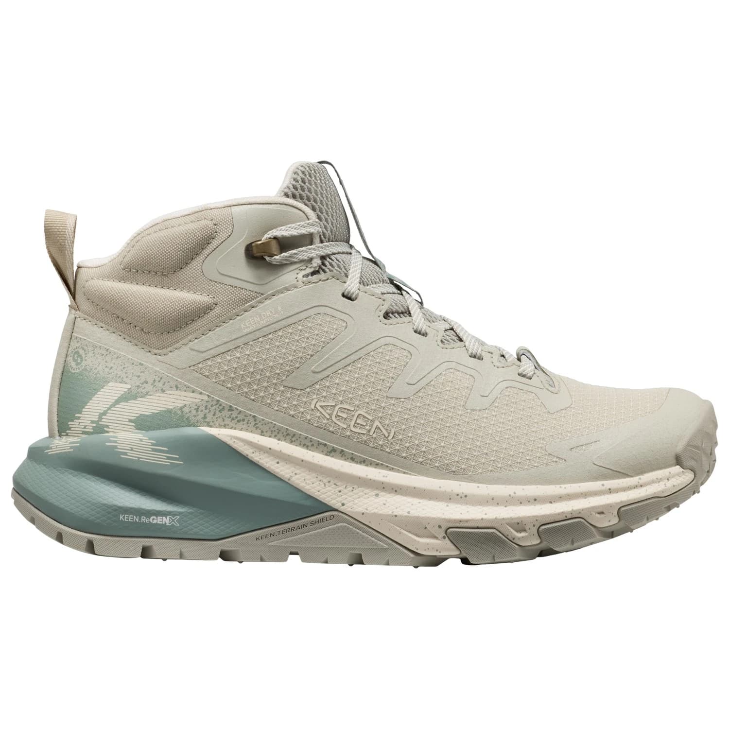 Дамски туристически обувки Keen Women's Targhee Apex Mid WP Walking boots - Abbey Stone / Birch