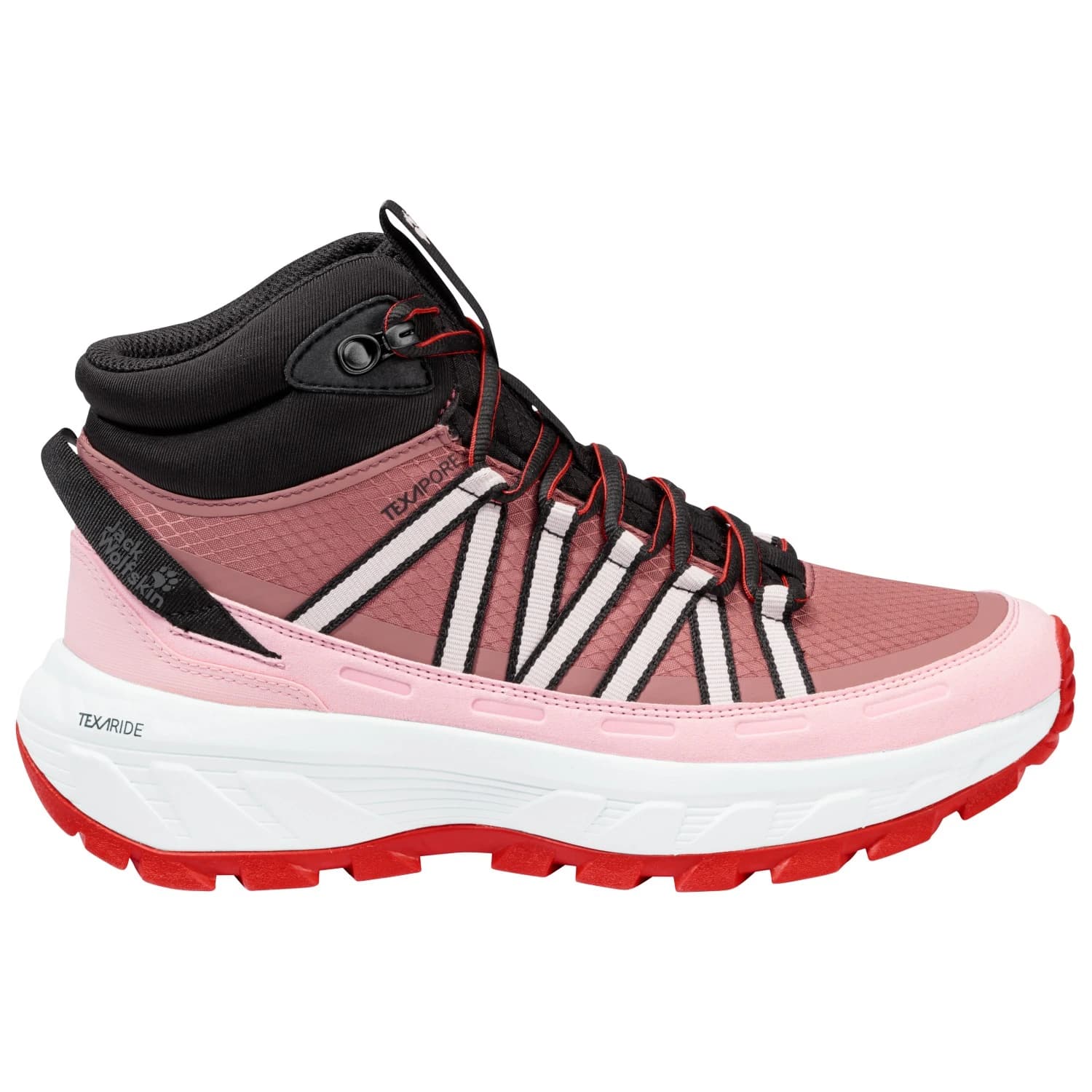 Дамски туристически обувки Jack Wolfskin Women's Wild Hike Texapore Mid Walking boots - Rosegarden