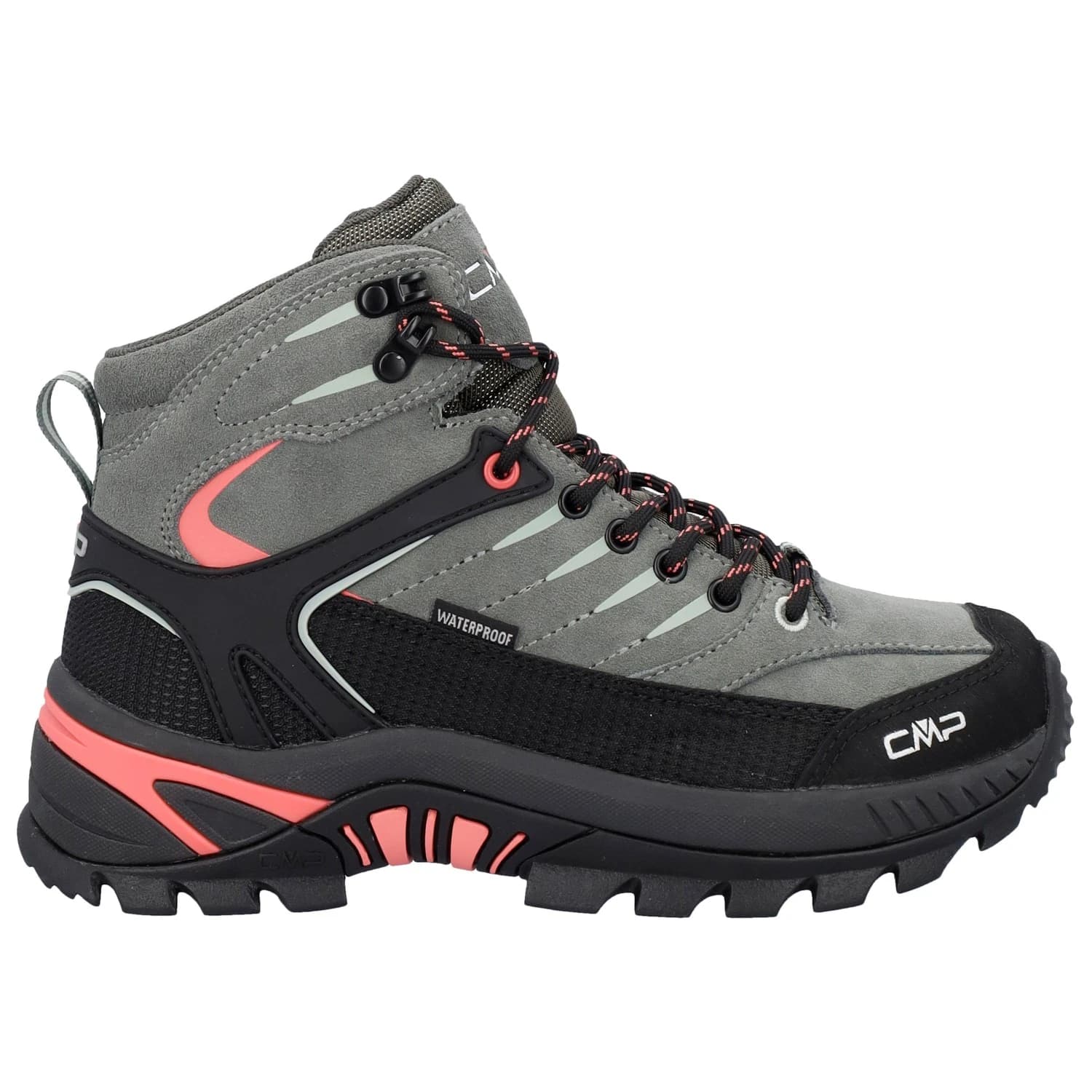 Дамски туристически обувки CMP Women's Rigel 2.0 Mid Trekking Shoes WP Walking boots - Avocado / Coral