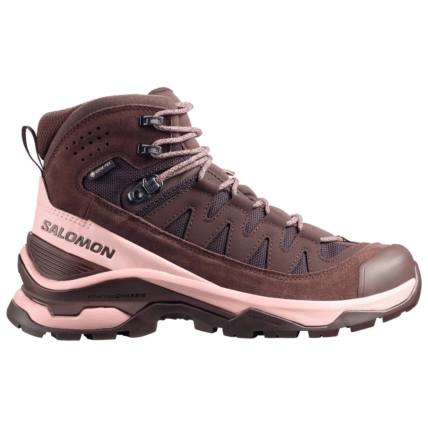 Дамски туристически обувки Salomon Women's Quest Echo GORE-TEX Walking boots - Black Coffee / Shadow Gray / Black
