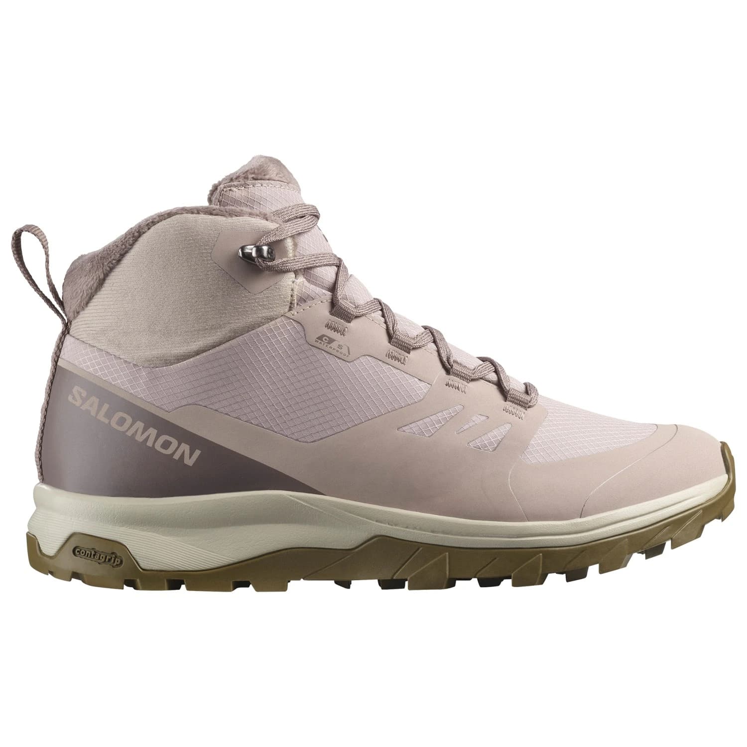 Дамски зимни ботуши Salomon Women's Outsnap CSWP Winter boots - Etherea / Iron / Coyote Brown
