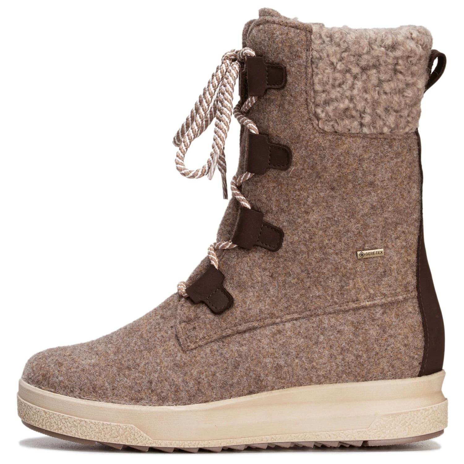 Зимни ботуши Pomar Women's Reki GTX Boot Winter boots - Sand Felt / Bark Waxy