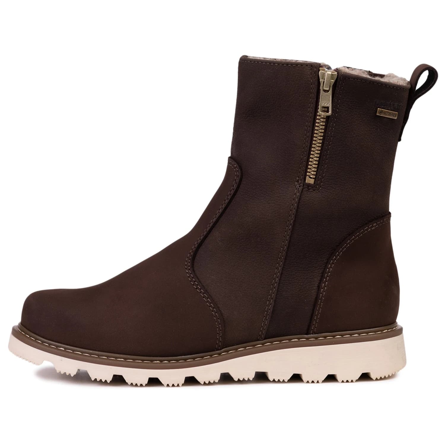 Дамски зимни ботуши Pomar Women's Tassu GTX Grip-Sole Ankle Boot Wide Winter boots - Bark Rugged Nubuck