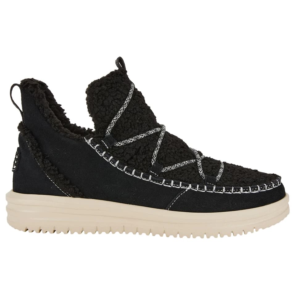 Дамски зимни ботуши Heydude Women's Camden Suede Cozy Winter boots - Black