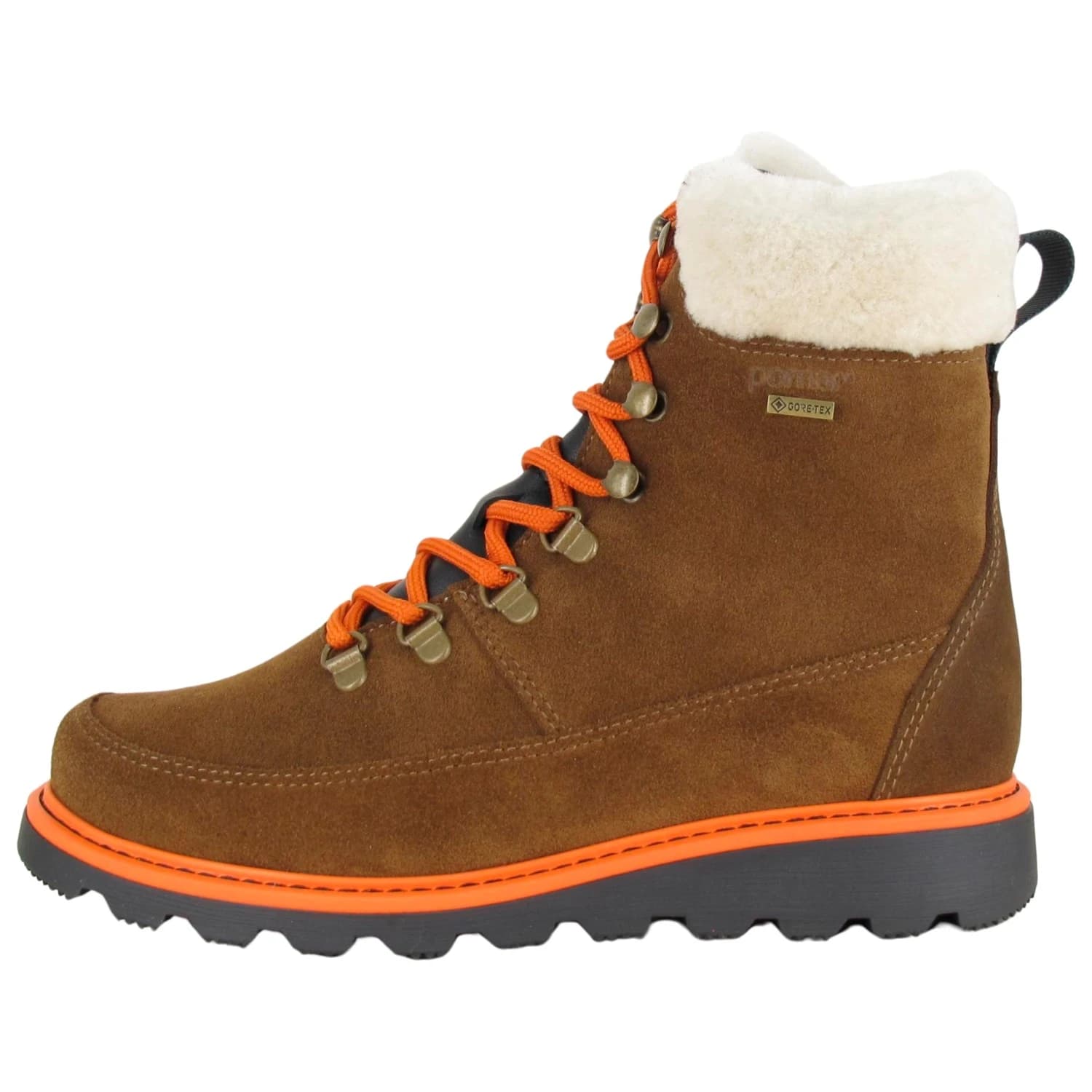 Дамски зимни ботуши Pomar Women's Päivi GTX Ankle Boot Winter boots - Brown Suede