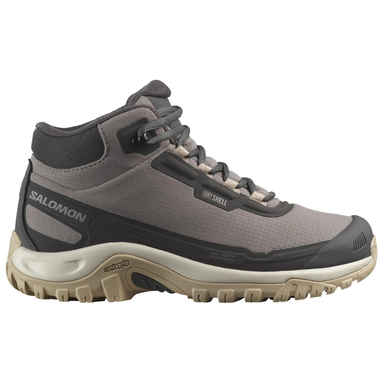Дамски зимни ботуши Salomon Women's Shelter WP Winter boots - Plum Kitten / Phantom / Desert Tan